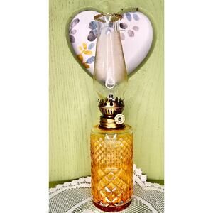 Austrian Lamplight Farms Crystal Glass Oil Lamp